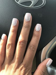 #beautifulacrylicnails Nails For The Holidays, Pedicure Designs, New Nails, Sparkle Nails, Shellac Nails, Get Nails, Hair Skin Nails, Dipped Nails, Silver Sparkle