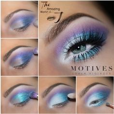 Younger Makeup, Fantasy Snow, Khol Eyeliner, Palette Blue, Purple Eye Makeup, Eye Base, Smink Inspiration, Eye Makeup Steps, Beautiful Eye Makeup