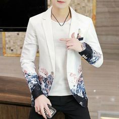 Very well. I like it very much. Autumn Gradient, Men's Fashion Casual, Printed Suit, Slim Fit Blazer, Men Jackets, Leisure Suit, Suit Coat, Slim Fit Blazers