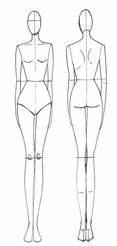 a drawing of a woman's body with the top half cut off and bottom half drawn