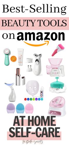 This is a post with the best beauty tools on Amazon. All the must have professional skincare products for at home self-care from the best-selling beauty products on Amazon. A current list of essential skin care tools perfect for gift ideas #skincaretools #selfcaregiftideas #skincaregiftideas #beautygiftideas #bestskincaretools