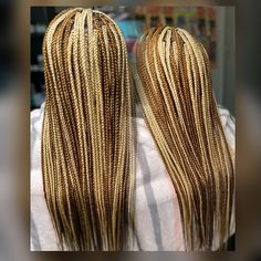 Color 1b/30 Box Braids, 1b/27 Box Braids, 1b/30/27 Box Braids, Hair Color 27/30 Box Braids, 1b/27 Mixed Braids, Single Braid, Box Braids, Curly Hair