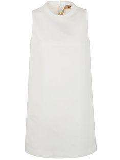 Sleeveless Mini Dress from N.21Composition: 70% Cotton, 30% Polyamide Sleeveless Silk Dress For Formal Occasions, Silk Sleeveless Dress For Formal Occasions, Formal Sleeveless Silk Dress, Elegant Sleeveless Mini Dress For Work, Chic Silk A-line Sleeveless Dress, Sleeveless Silk Midi Dress For Daywear, Chic Sleeveless H-line Dress For Evenings, Chic A-line Sleeveless Dress For Daywear, Elegant H-line Sleeveless Summer Dress