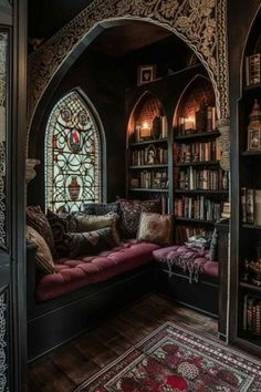 Gothic Victorian Homes, Gothic Office, Victorian Punk, Gothic Interior Design, Peaceful Music, Gothic Interior, Fall Asleep Fast, Dark Decor