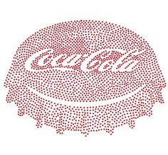 an image of a logo made out of small red dots and the word's name