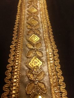 OFFER - Quantity Discount on buying more than 1 yard. Check length option to know prices. This is Indian Gold Floral Embroidered Sequin Jacquard Ribbon Lace Trim With Embellishment Design For Crafting, Sewing And Cloth Accessories. Border For Crafting, Sewing And Cloth Accessories. This lace trim is highly demanded everywhere else to modify look of any party wear dress and other fancy item. This trim lace border is used in many crafting, designing, artifacts such as... * To Design (Wedding Wear Cloth Accessories, Party Wear Dress, Lace Border, Party Wear Dresses, Gold Floral, Wedding Wear, Festival Wear, Party Wear, Lace Trim