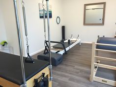 the inside of a physical room with equipment