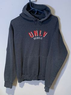 Vintage UNLV University of Las Vegas hoodie Red Hoodie With Embroidered Logo For Streetwear, Vintage Hoodie, Vintage Champion, Vintage Hoodies, Embroidered Hoodie, 90s Vintage, Hoodie Sweatshirt, Las Vegas, Give It To Me