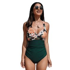 Soak up the sun by the pool or at the beach in this women's strappy one-piece swimsuit from Cupshe.Click on this WOMEN'S GUIDE to find the perfect fit and more! Soak up the sun by the pool or at the beach in this women's strappy one-piece swimsuit from Cupshe. Click on this WOMEN'S GUIDE to find the perfect fit and more! FEATURES V-neck Sleeveless Tummy slimmer Partially linedFIT & SIZING No closure - pullover styling Fits up to a D-cup size Moderate coverage Removable cups WirelessFABRIC & CARE Marigold Orange, Cheeky One Piece Swimsuit, Lace Swimsuit, Backless Swimwear, One Piece Swimsuit White, Green One Piece Swimsuit, Wrap Swimsuit, Tummy Slimmer, Cupshe Swimsuits