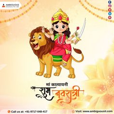 Katyayani is one of the avatars of The Hindu Mother Goddess, Durga. . . . #navratri #navratrispecial #garba #india #durgapuja #love #durga #festival #happynavratri #durgamaa #maa #maaskatyayani #matarani #ambiguousit #ambiguoussolutions Durga Navratri, Goddess Durga, Navratri Special, Happy Navratri, Mother Goddess, The Hindu, Durga Puja