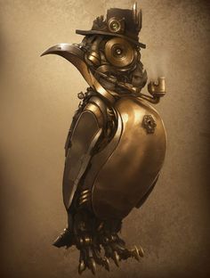 Steampunk Penguin by Scottr5680.deviantart.com on @DeviantArt Steampunk Penguin, Steampunk Architecture, Steampunk Bird, Penguin Art, Crazy Bird, Steampunk Accessories, Goth Art