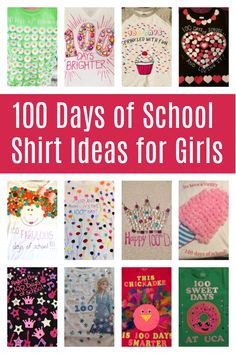 the top 100 days of school shirt ideas for girls