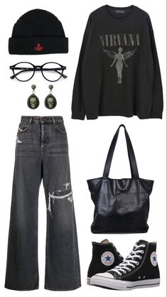 Tomboy Style Outfits, Easy Trendy Outfits, Baggy Pants, Swaggy Outfits, Tomboy Fashion, Cute Everyday Outfits, Really Cute Outfits, Edgy Outfits, Casual Style Outfits