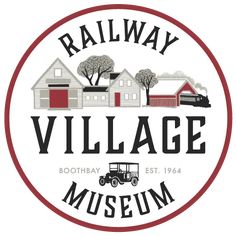 the logo for railway village museum, which is located in bothelly and old town