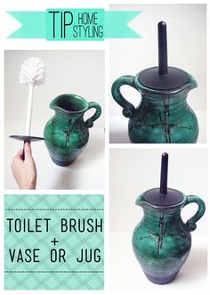 the instructions for how to use a toothbrush in a vase or jug, with pictures and text below