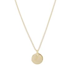 A tiny disc strung upon a thin chain. This delicate necklace lends just the perfect amount of shimmer against your neck - wear it solo or as the perfect layering piece. Length: adjustable between 14" - 17.5". Our materials make for an amazing, high quality, seamless, jewelry piece with longevity. Necklaces are plated with 18k gold, 18k rose gold, or rhodium and finished with a protective coating. A little secret we'll keep between us: it looks way more than it costs. Delicate Gold Jewelry, Gold Disc Necklace, Coin Pendant Necklace, Necklace Minimalist, Fancy Diamonds, Disc Necklace, Delicate Jewelry, Bar Earrings, Coin Pendant