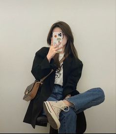 Korean Outfit Street Styles, Korean Casual Outfits, Elegante Casual, Korean Girl Fashion, 가을 패션, Korean Outfits, Looks Style, Casual Style Outfits, Mode Inspiration