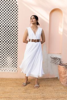 Are you someone who loves white? Then meet the Tulu Dress to fall in love even more! A fit and flare dress with an overlapping neck, smocked details on the waist and back. Oh and for the absolute detail we love- a wooden handcrafted beaded belt for the perfect boho contrast to an otherwise white summer staple. Scalloped edges dramatically add to the entire look. The model is wearing size S. 🌸 〰️〰️〰️ 🌸 〰️〰️〰️ 🌸 Care and Composition100% Cotton.Dry clean/Hand wash in cold water. Mild liquid dete Beaded Belt, Summer Staples, Scalloped Edges, Clean Hands, White Summer, Fit And Flare Dress, Xl Dress, Dresses Xs, Flare Dress