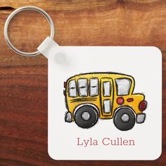 This school bus backpack keychain can be personalize with important information about your child such as name, teacher, bus number, and mom information. Information can be filled in here or later with a label maker or sharpie. Backpack Keychain, Mom Keychain, Backpack Keychains, Backpack Tags, Label Maker, School Bus, Kids Backpacks, Personalised Kids, Backpacks