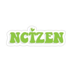 the word nctzen in green sticker