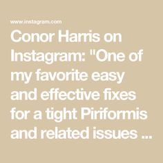 the text reads,'conor harms on instagramm one of my favorite easy and effective fixes for