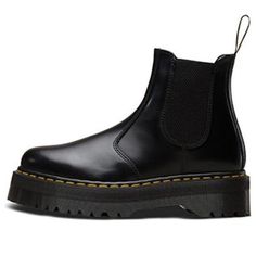 Dr. Martens 2976 Quad Leather Platform Chelsea Boots 24687001 (SNKR/Unisex) Dr Martens 2976 Quad, Dr Martens 2976, Platform Chelsea Boots, Stylish Sneakers, Dr. Martens, Cute Shoes, Quad, Chelsea Boots, Perfect Pair