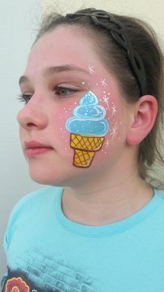 Kids Face Painting Easy, Monster Face Painting, Face Painting Images, Easy Face Painting Designs, Festival Face Paint, Cheek Art, Girl Face Painting, Face Painting Tutorials, Festival Face