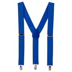 Keep up your old-school style in our Blue Suspenders! These Y-back suspenders have blue straps and metal clips to attach to your pants. They're adjustable too making them the right fit for both kids and adults alike. Blue Suspenders product details:  100% polyester Y-back design Adjustable fit Attached clips One size fits most Adjustable Belts And Suspenders For Summer, Summer Belts And Suspenders With Adjustable Straps, Mario And Luigi Halloween, Luigi Halloween Costume, Rainbow Suspenders, Minion Outfit, Twin Costumes, Blue Halloween, Minion Costumes