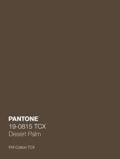 the pantone logo is shown in black and white on a brown background with text