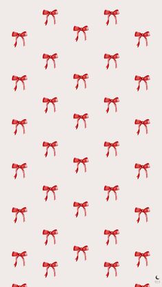 an image of red bows on white background