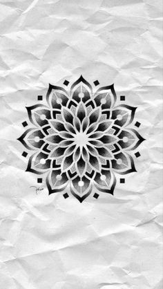 a black and white drawing of a flower on paper with the words, i love you