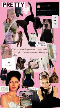 a collage of photos with different women's clothing and accessories