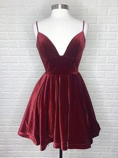 V Neck Backless Burgundy Velvet Short Prom Dresses, Short Burgundy Formal Graduation Homecoming Dresses Winter Formal Dresses Short, Velvet Homecoming Dress, Burgundy Homecoming Dress, Prom Dress Burgundy, Velvet Dress Short, Winter Formal Dresses, Red Velvet Dress, Burgundy Prom Dress, Velvet Shorts