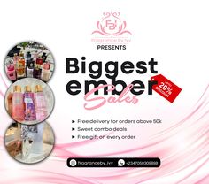 an advertisement for the biggest ember sale