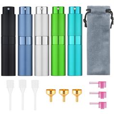 PRICES MAY VARY. 【Widely-Used】Those perfume atomizer bottles are very nice & slim easy to carry bottle which holds quite a bit of your favorite liquid emulsion such as different colognes, and aftershave, and barely takes up any room, a good choice for traveling, dating, party. 【Easy to Carry】The 8ml Perfume Atomizer is the perfect size for mobile storage or traveling. Handy carrying in your pocket, leaving in the car, or stashed in a backpack, duffle, or toiletry bag. No carrying around a bunch Small Perfume Bottles, Liquid Dispenser, Lipstick Tube, Travel Perfume, Perfume Atomizer, Cologne Spray, Travel Bottles, Empty Bottles, Aftershave