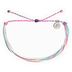 Pink Pura Vida Bracelet, Pita Vida Bracelets, Tassel Bracelet Diy, Pure Vida Bracelets, Puravida Bracelets, Quartz Design, Surf Jewelry, Candy Bracelet, Colorful Bracelet