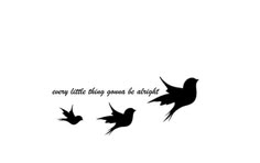 three birds flying in the air with a quote above them