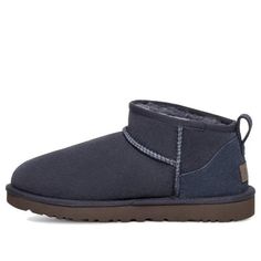 (WMNS) UGG Classic Ultra Mini Boot 'Eve Blue' 1116109-EVB Navy Blue Wishlist, Blue Uggs Outfit, Navy Blue Uggs, 2025 Wishlist, Blue Uggs, Ultra Mini Uggs, Ugg Ultra Mini, Ugg Classic Ultra Mini, Ugg Mini