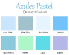 the color scheme for azures pastel