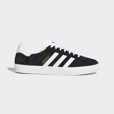 adidas Gazelle ADV Shoes - Black | Unisex Lifestyle | adidas US Black Gazelles, Campus 00s Shoes, 00s Shoes, Black Adidas Shoes, Adidas Campus 00s, Classic Adidas, Pretty Shoes Sneakers, Adidas Shoes Women, Adidas Campus