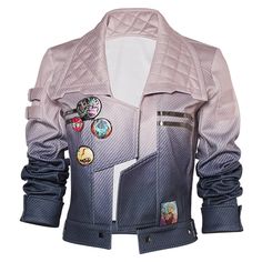 Cyberpunk 2077: Phantom Liberty Game Song So Mi Songbird Women Coat Party Carnival Halloween Cosplay Costume · Material: Non-woven + Air Layer + Faux Leather · Including: Coat Shipping:   1. Processing Time: 7-15 days. 2. Standard Shipping: 10-15 days. 3. Fast Shipping: 3-5 days. 4. Attention: for quick use arriving, m Cyberpunk Jacket Design, Futuristic Jacket Design, Cyberpunk Sewing Pattern, Cyberpunk Leather Jacket, Cyberpunk 2077 Cosplay, Outer Space Fashion, Cool Jacket Design, Cyberpunk 2077 Outfit, Cyberpunk Gloves