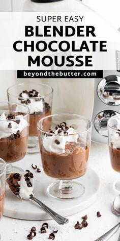 This easy blender chocolate mousse recipe is rich and chocolatey, silky smooth, and requires only seven ingredients, giving you a quick and easy dessert to enjoy year round! Find the full printable recipe on BeyondtheButter.com. Chocolate Mousse Recipe, Printable Recipe, Mousse Recipes, Chocolate Dessert Recipes, Simply Recipes, Semi Sweet Chocolate Chips, Decadent Chocolate, Butter Recipe, Easy Dessert