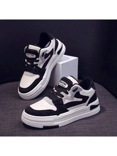 Women's Sneakers, 2024 Spring New Arrivals, Panda Design, Korean Style, Versatile, Casual Sports Shoes For Students, White Black and White Sporty    Colorblock    Women Shoes, size features are:Bust: ,Length: ,Sleeve Length: Sporty Flat Skate Shoes With Laces, Sporty Flat Sneakers For Jogging, Black Sporty Skate Shoes With Flat Heel, Sporty Black Skate Shoes With Flat Heel, Black Flat Heel Sporty Skate Shoes, Trendy Flat Sneakers For Sports, Trendy White Breathable Skate Shoes, Casual Black Platform Sneakers For Light Sports, Black Round Toe Platform Sneakers For Light Sports