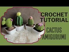 crochet cactus amigurum - how to make an adorable cactus in a pot