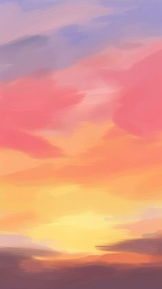 an abstract painting of the sky at sunset