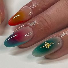 The Best Nails, Aura Nails, Nails Inspired, Nails Yellow, Best Nails, Art Designs Ideas, Gradient Nails, Nail Jewelry, The New Wave