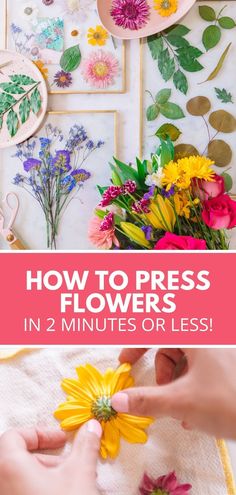 the process to make paper flowers in 2 minutes or less