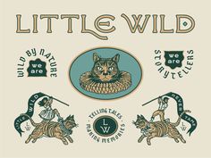 the little wild stickers are designed to look like they have cats on their backs