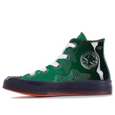 Converse J.W. Anderson x Chuck 70 Hi Top 'Toy' Green Sneakers/Shoes Green High-top Sneakers With Rubber Heel Cap, Green Sporty High-top Sneakers With Rubber Heel Cap, Sporty Green High-top Sneakers With Rubber Heel Cap, Retro Green Custom Sneakers With Rubber Sole, Retro Green High-top Sneakers With Vulcanized Sole, Green Sneakers With Rubber Heel Cap For Streetwear, Retro Green Skate Shoes With Vulcanized Sole, Retro Green Custom Sneakers For Streetwear, Green Sneakers With Rubber Toe Cap For Sports