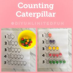 counting caterpillar activity for toddlers to learn how to count